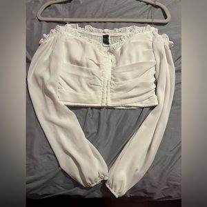 Windsor Classic Beauty Off the shoulder Corset top (white)